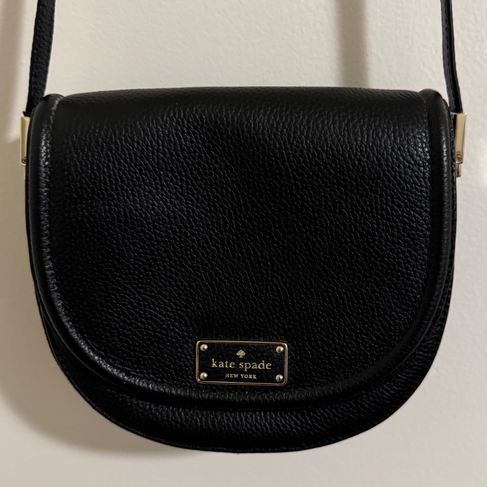 Kate Spade Black Leather Shoulder Crossbody Bag